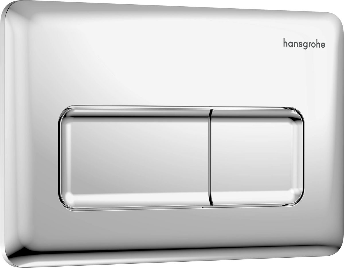 HANSGROHE iFrame Original Q tipka za dvokoličinsko splakovanje, krom (66001000) – fotografija izdelka