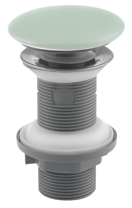 Odtočni ventil za umivalnik ISVEA klik-klak 5/4", keramični čep, za umivalnike debeline 20–70 mm, mentolno zelena – izdelek 38TP0168I