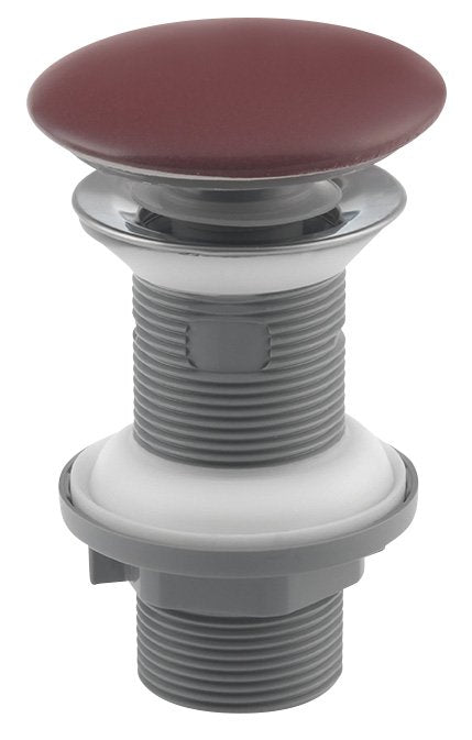 Odtočni ventil za umivalnik ISVEA klik-klak 5/4", keramični čep, za umivalnike debeline 20–70 mm, bordo rdeča – izdelek 38TP0169I
