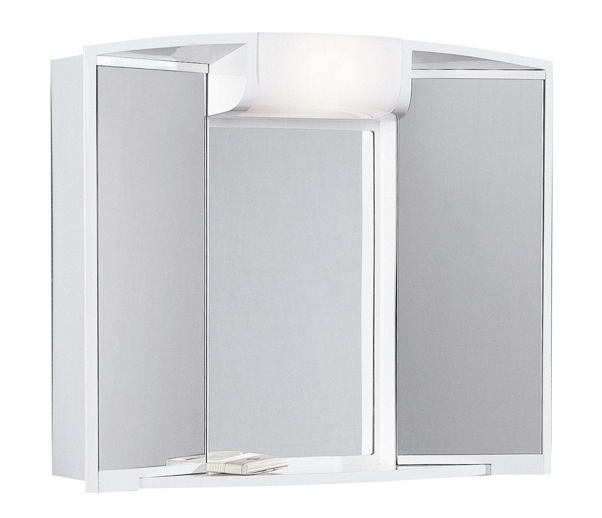 Omarica z ogledalom JOKEY ANGY, 59 × 50 × 15 cm, osvetlitev 1 × 12 W, bela – izdelek 541202