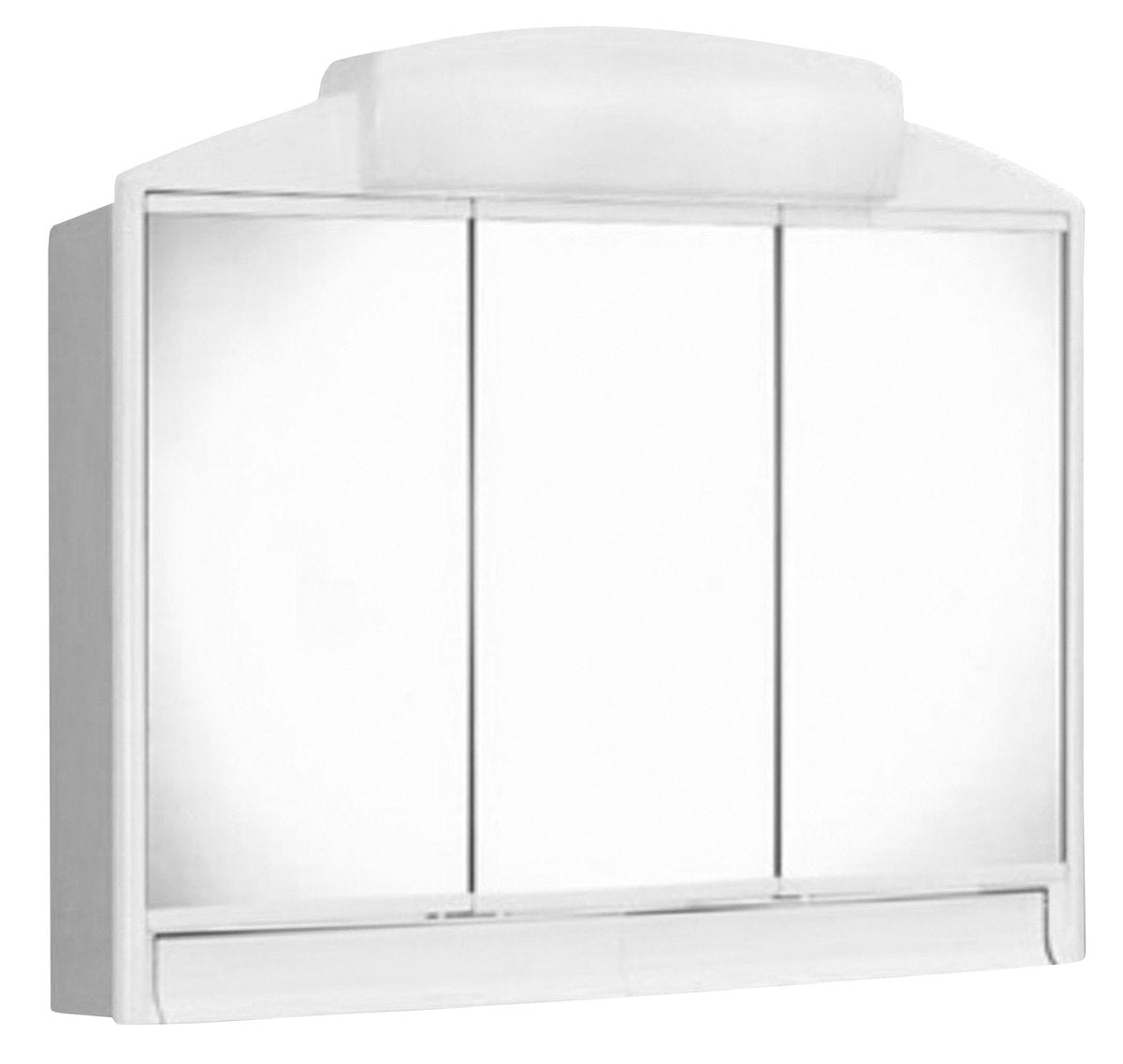 Omarica z ogledalom JOKEY RANO, 59 × 51 × 16 cm, osvetlitev 2 × 12 W, bela – izdelek 541302