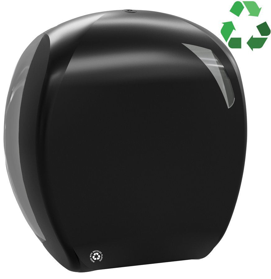 Podajalnik toaletnega papirja MARPLAST SKIN, za zvitek do Ø 29 cm, črn – izdelek A90823BM