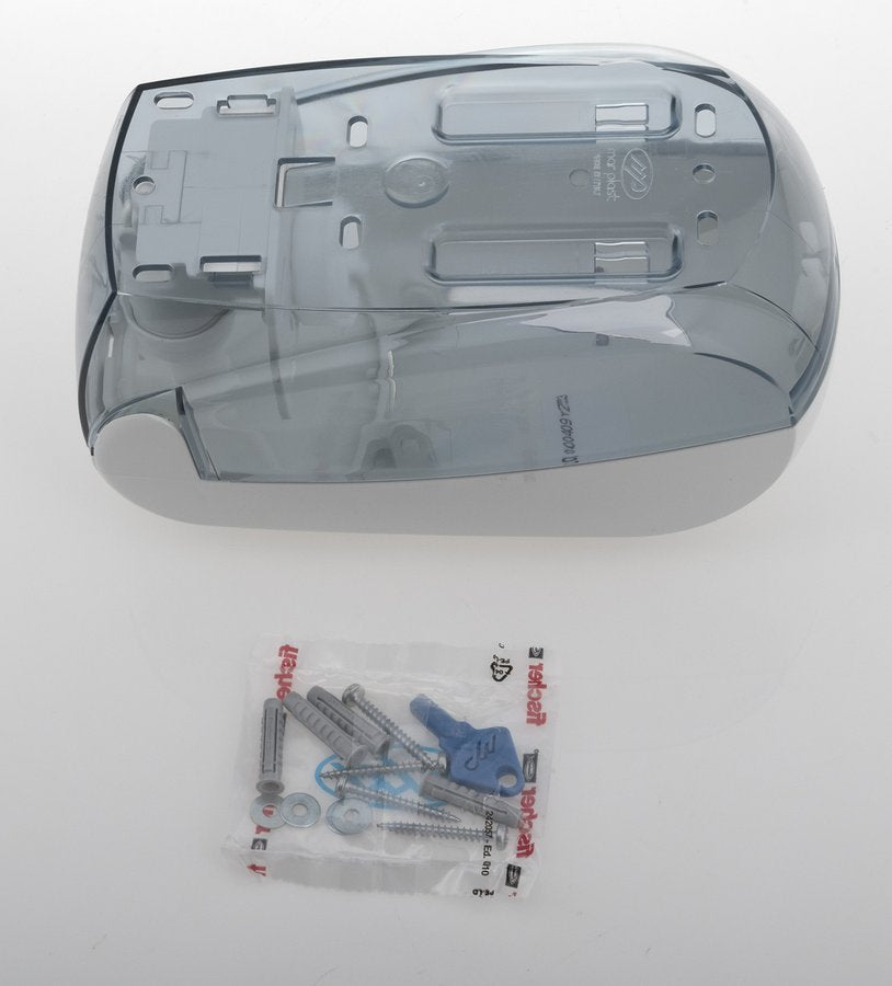 Dozirnik za penasto milo MARPLAST SKIN, 500 ml, peščen – izdelek A91401SD – Prozoren zadnji/montažni del; barva sprednje strani ni prikazana. Vsebina paketa ni potrjena.