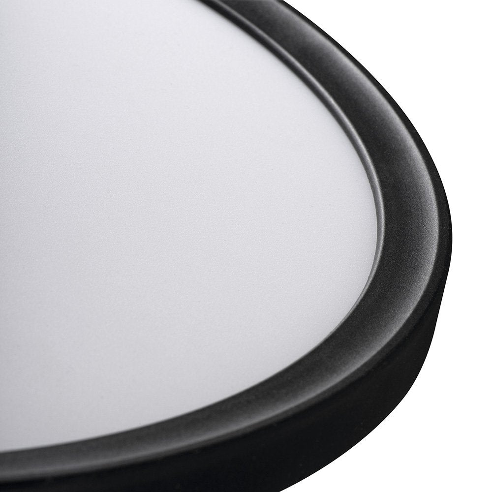 Stropna LED-svetilka MILEDO AZPO, Ø 225 mm, 11,8 W, 3000/4000/6000 K, IP54, mat črna – izdelek 31513 – dodatni pogled 1