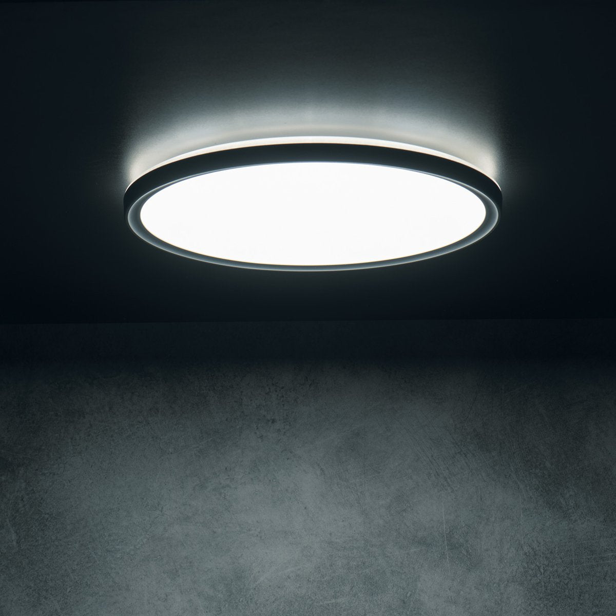 Stropna LED-svetilka MILEDO AZPO, Ø 225 mm, 11,8 W, 3000/4000/6000 K, IP54, mat črna – izdelek 31513 – dodatni pogled 4