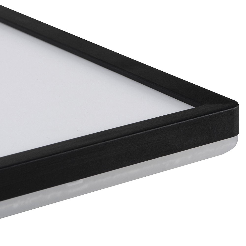Stropna LED-svetilka MILEDO AZPO, 225 × 225 mm, 12,3 W, 3000/4000/6000 K, IP54, mat črna – izdelek 31531 – dodatni pogled 1