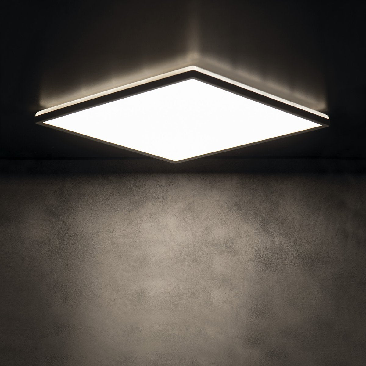 Stropna LED-svetilka MILEDO AZPO, 225 × 225 mm, 12,3 W, 3000/4000/6000 K, IP54, mat črna – izdelek 31531 – dodatni pogled 2