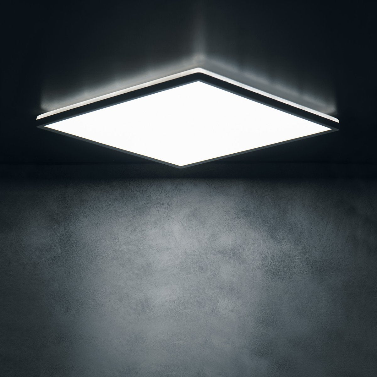 Stropna LED-svetilka MILEDO AZPO, 225 × 225 mm, 12,3 W, 3000/4000/6000 K, IP54, mat črna – izdelek 31531 – dodatni pogled 4