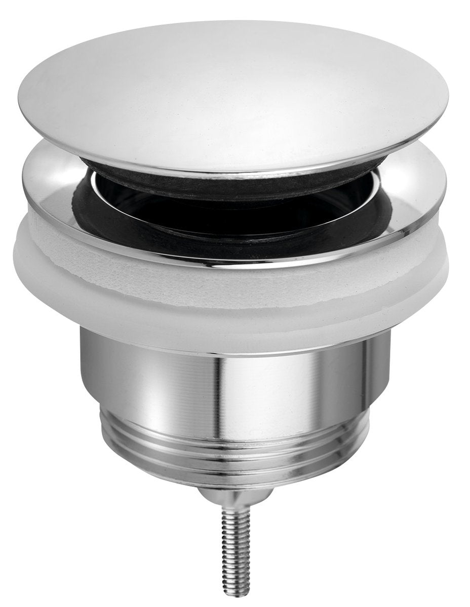 Odtočni ventil za umivalnik OMP TEA klik-klak 5/4", velik čep, za umivalnike debeline 10–45 mm, kromiran – izdelek 7532.310.5 – dodatni pogled 1
