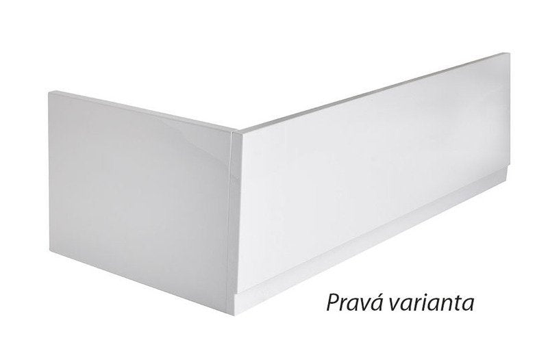 Stranski panel za kad POLYSAN PLAIN, 75 × 59 cm, bel – izdelek 72687 – primer postavitve v prostoru 2. Drugi prikazani izdelki niso vključeni v nakup.