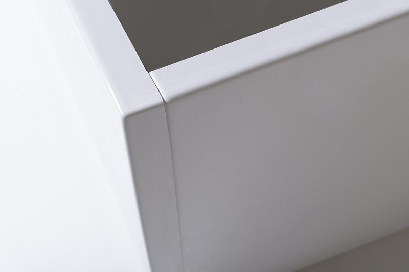 Stranski panel za kad POLYSAN PLAIN, 75 × 59 cm, bel – izdelek 72687 – primer postavitve v prostoru 4. Drugi prikazani izdelki niso vključeni v nakup.