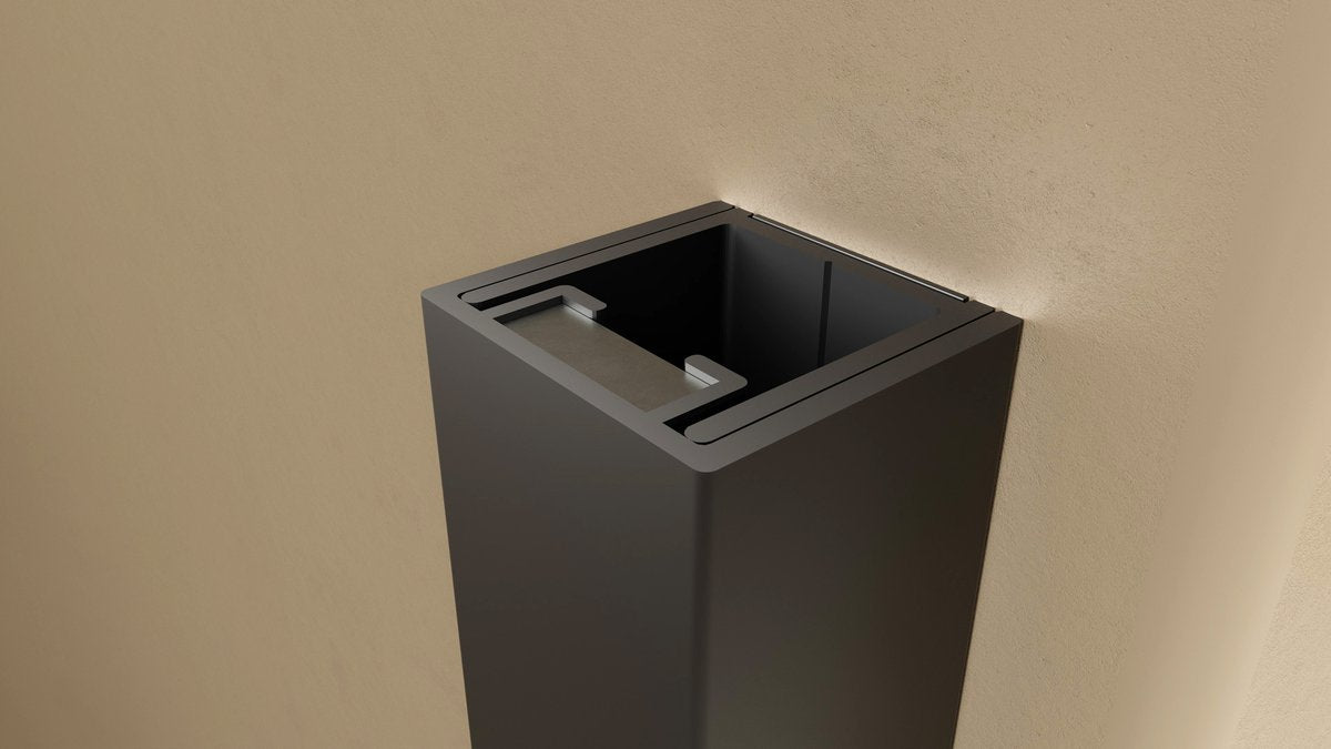 Magnetni profil POLYSAN ROLLS BLACK, 1500 mm, mat črna – izdelek BS-R02B – dodatni pogled 1
