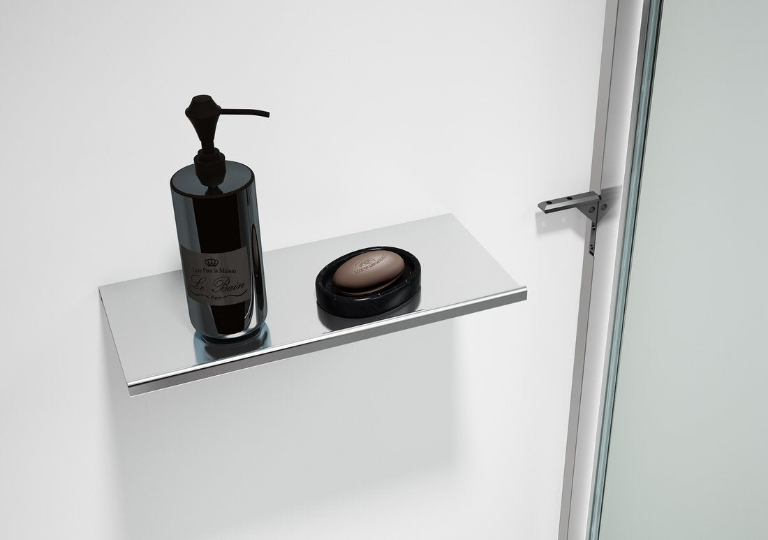 Polička za profil tuš stene POLYSAN ESCA SHELF, 230 × 120 mm, krom – izdelek ES8410 – dodatni pogled 1