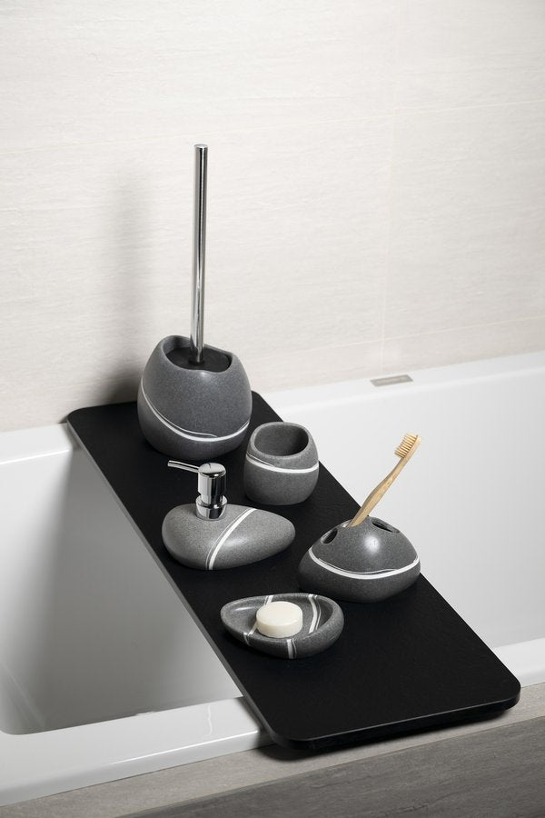 RIDDER LITTLE ROCK samostoječa WC ščetka, siva — 2