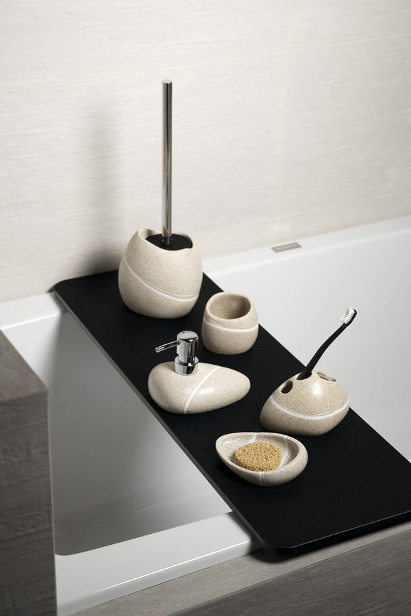 RIDDER LITTLE ROCK samostoječa WC ščetka, bež — 2