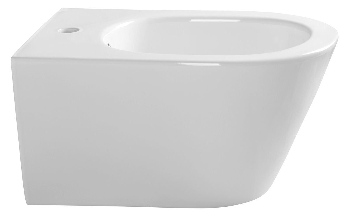 Stenski bide SAPHO AVVA, 35,5 × 53 cm, bel – izdelek 100324 – dodatni pogled 2
