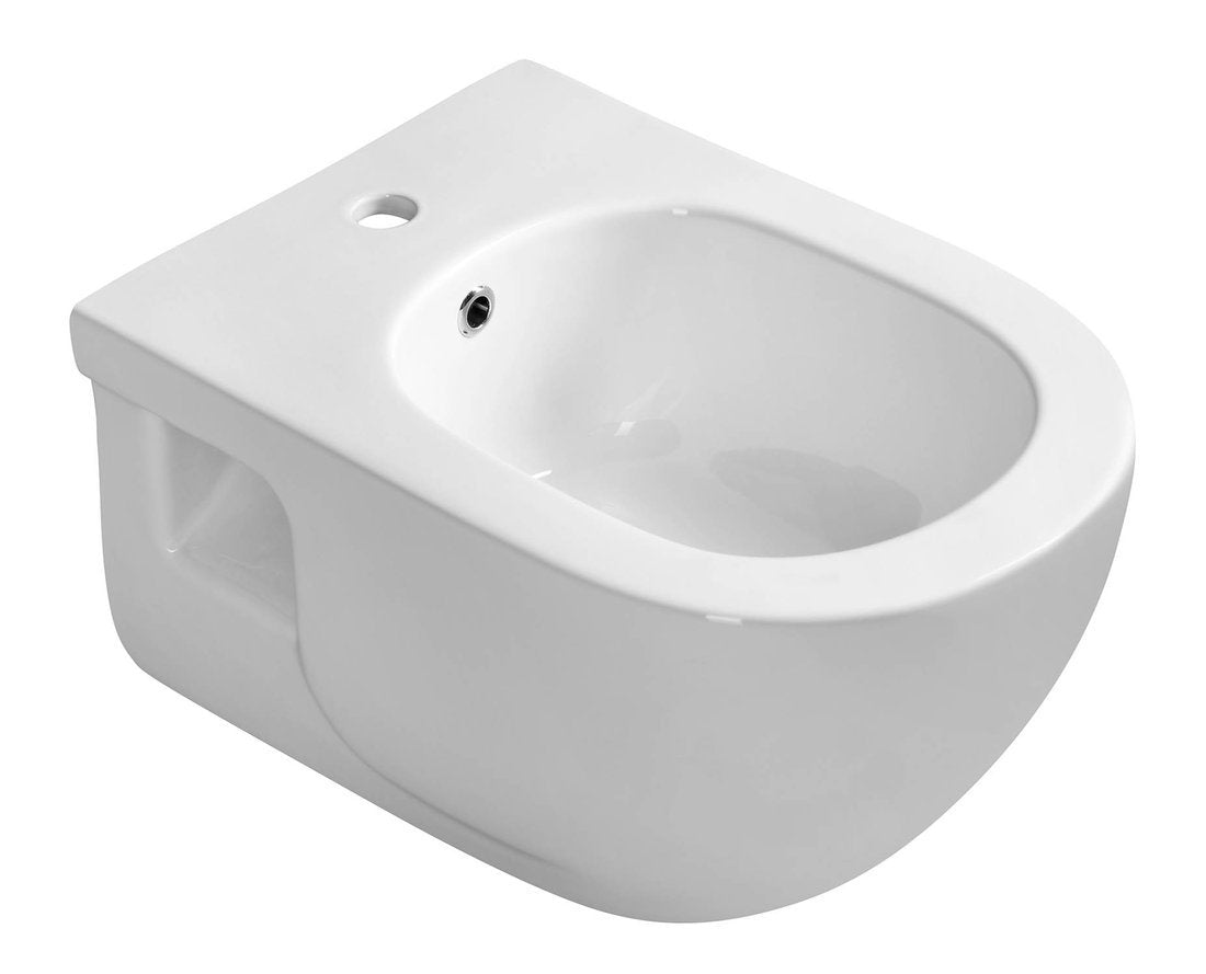 Stenski bide SAPHO BRILLA, 35,5 × 53 cm, bel – izdelek 100624