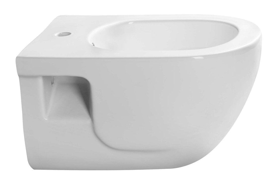 Stenski bide SAPHO BRILLA, 35,5 × 53 cm, bel – izdelek 100624 – dodatni pogled 1