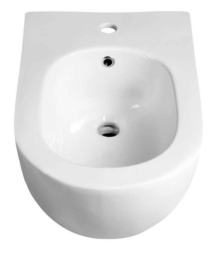 Stenski bide SAPHO BRILLA, 35,5 × 53 cm, bel – izdelek 100624 – dodatni pogled 2