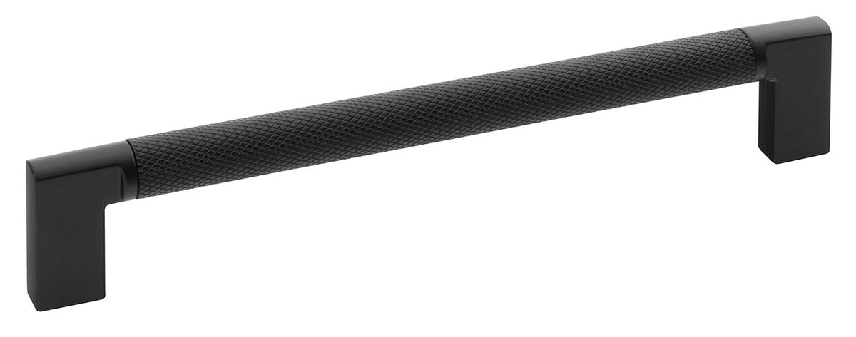Kovinski ročaj za pohištvo SAPHO, 174 mm, razmik lukenj 160 mm, mat črn – izdelek 12457