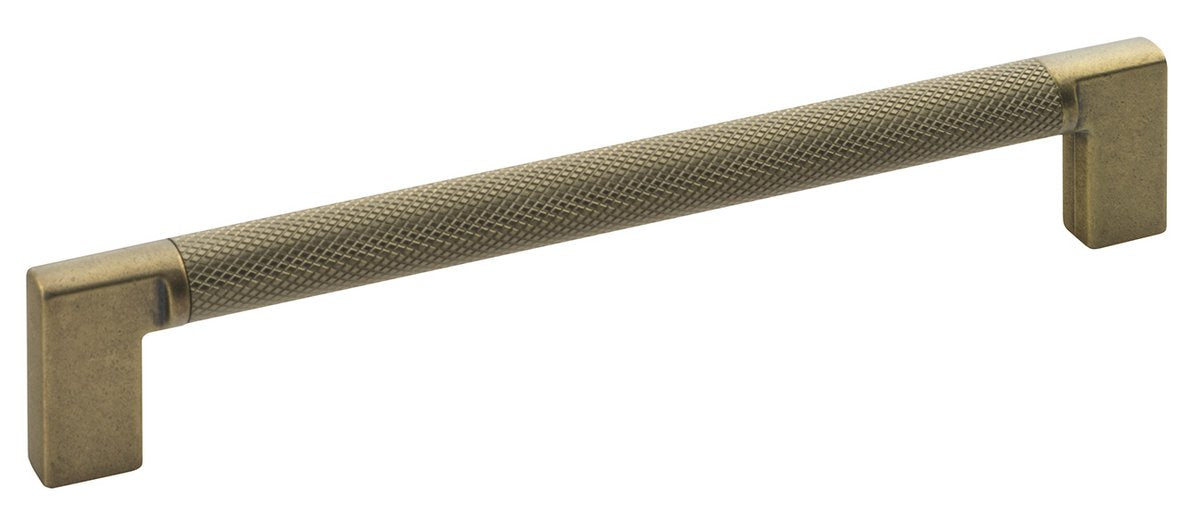 Kovinski ročaj za pohištvo SAPHO, 174 mm, razmik lukenj 160 mm, antično zlat – izdelek 12459