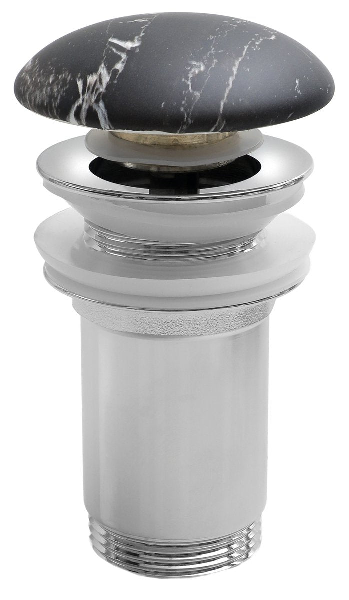 Odtočni ventil za umivalnik SAPHO klik-klak 5/4", keramični čep, za umivalnike debeline 10–50 mm, carnico marmor – izdelek AR900CM