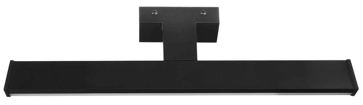 Stenska LED-svetilka SAPHO CHICAGO, 8 W, 400 × 120 mm, IP44, mat črna – izdelek AU468 – dodatni pogled