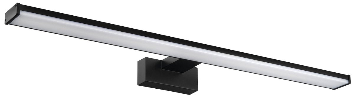Stenska LED-svetilka SAPHO CHICAGO XL, 12 W, 600 × 120 mm, IP44, mat črna – izdelek AU470