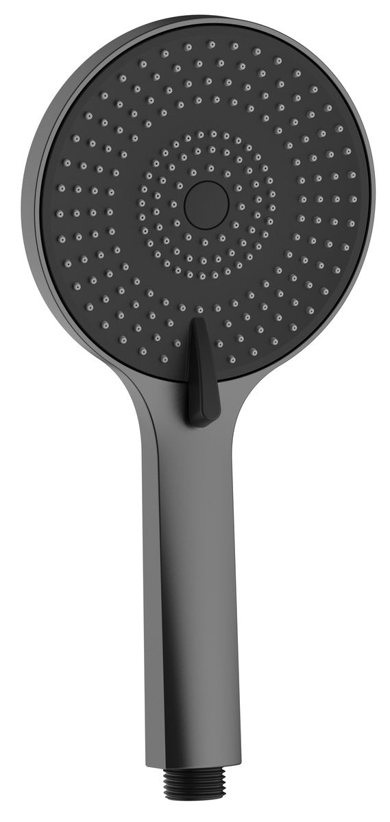 Masažna tuš ročka SAPHO s 3 funkcijami, Ø 120 mm, temno kovinsko siva – izdelek SK879GM