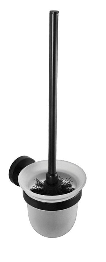 SAPHO X-ROUND BLACK stenska WC ščetka, mat črna