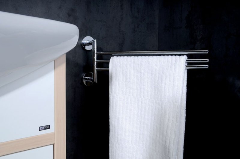 SAPHO X-ROUND nastavljivo trojno držalo 380 mm, krom — 2