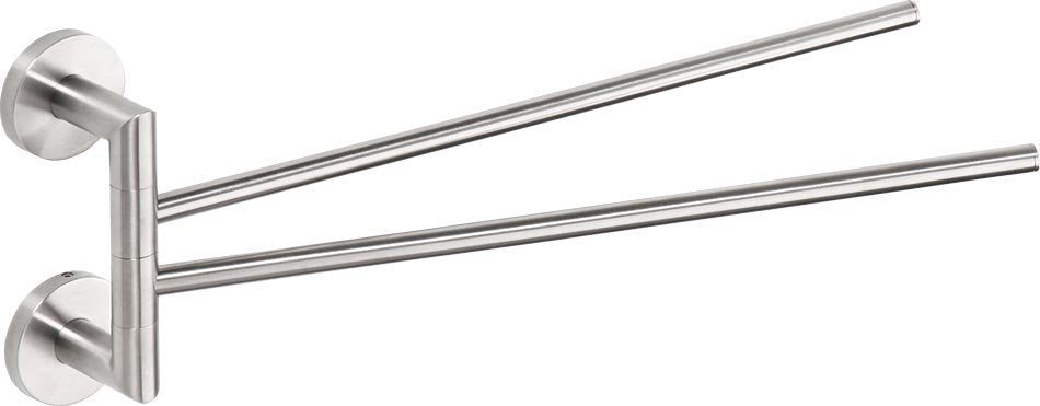SAPHO X-STEEL nastavljivo dvojno držalo 370 mm, mat jeklo
