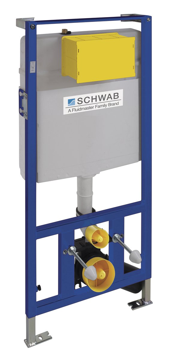 Podometni splakovalnik SCHWAB DUPLO WC 199 za suho gradnjo, 3/6 l, DN110 – izdelek T02-2113-0250